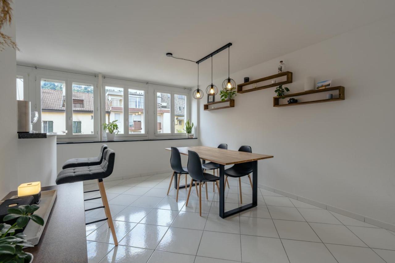 Apartment In The City Center With Free Parking Biel Dış mekan fotoğraf