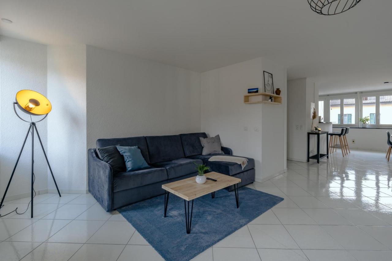 Apartment In The City Center With Free Parking Biel Dış mekan fotoğraf